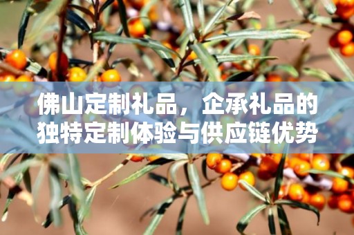 佛山定制礼品，企承礼品的独特定制体验与供应链优势